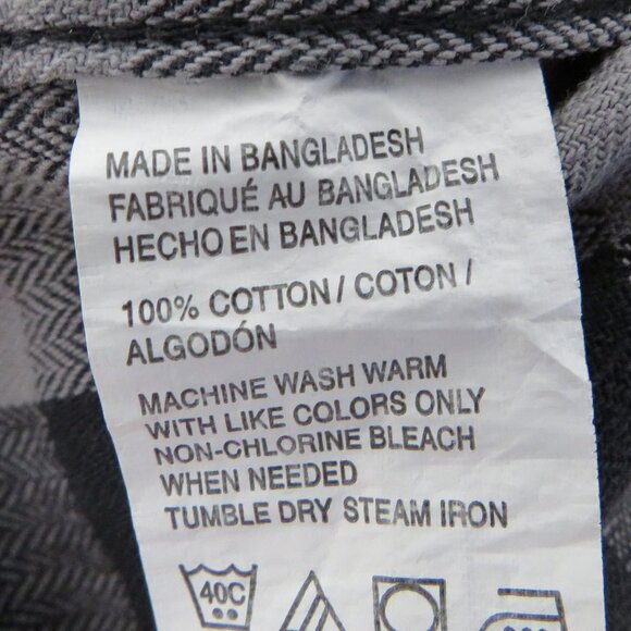 G.H.Bass Co.* Men's Long Sleeve Button Down Curved Hem Chest Pocket Shirt~ Large - Picture 5 of 12